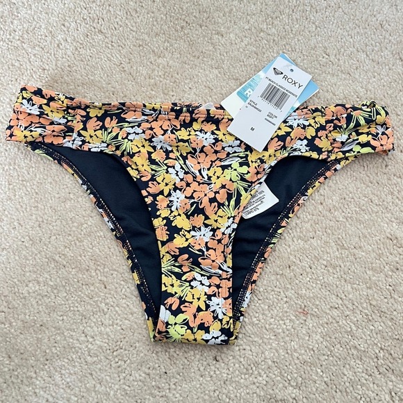 Roxy  bikini Bottom Floral print SIze M NWT - Picture 1 of 2